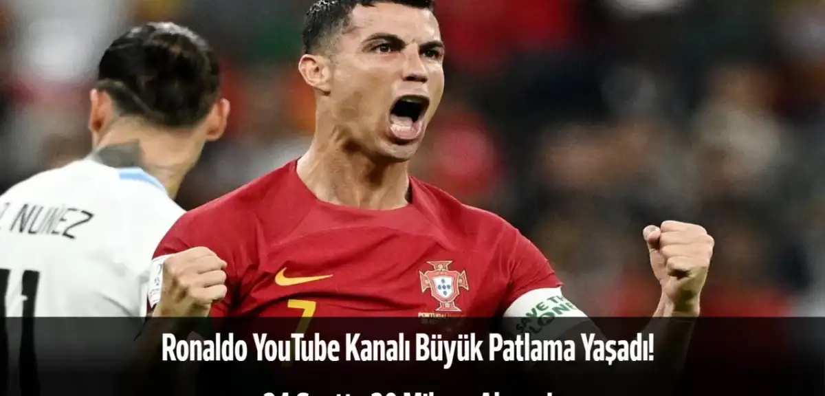 Cristiano Ronaldo YouTube'da 20 Milyon Aboneye Ulaştı! MrBeast'in Rekorunu Kırdı