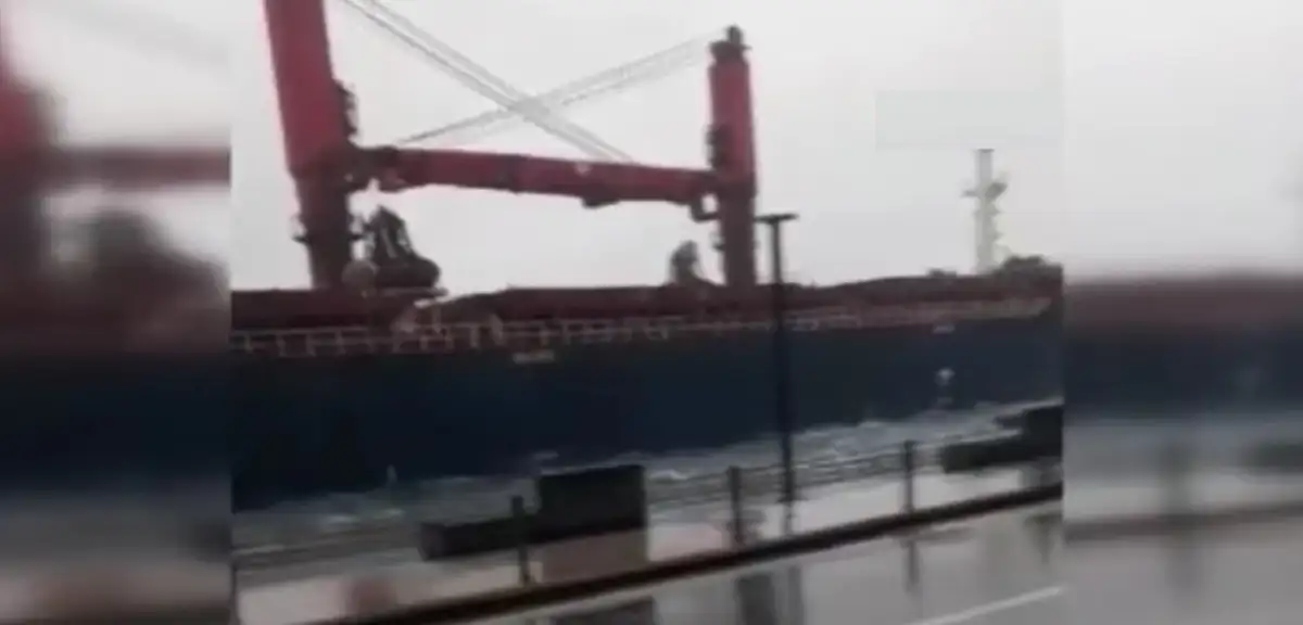 İstanbul Boğazı'nda Akıntıya Kapılan Gemi Kıyıya Çarpmaktan Son Anda Kurtuldu