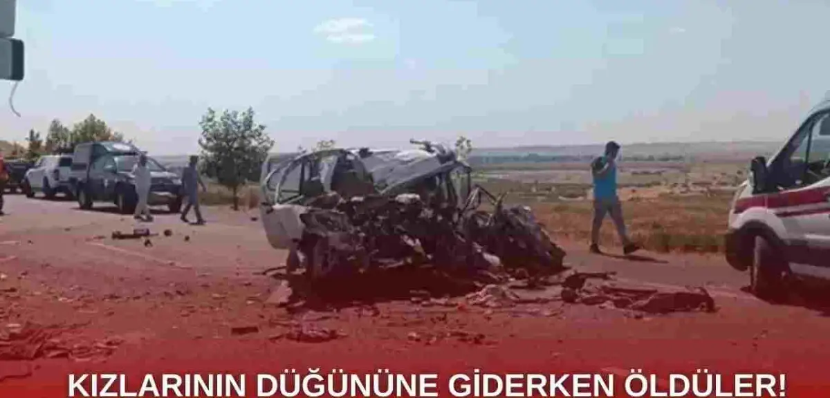 Kızlarının Düğününe Giderken Kaza Yaptılar ! 4 Ölü!