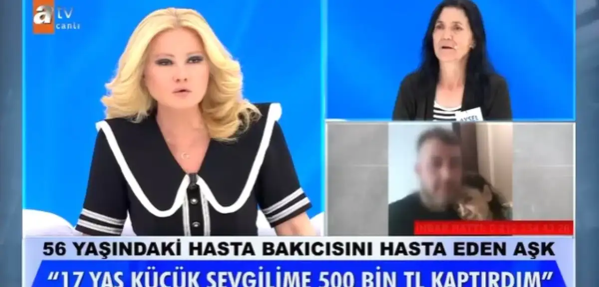 Müge Anlı'da Hasta Bakıcısını Hasta Eden Aşk: Aysel Kızıldağ, 17 Yaş Küçük Sevgilisine 500 Bin Lira Kaptırdı!