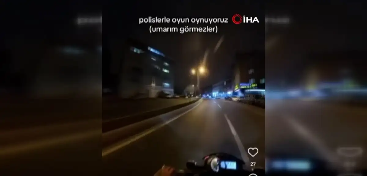Polisin 'Dur' İhtarına Uymayarak Kaçan Sürücü, O Anları Sosyal Medyada Paylaştı!