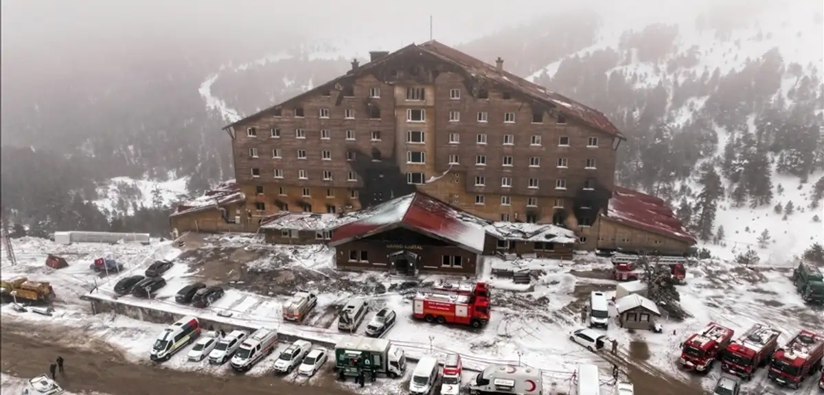 Kartalkaya'daki Otel Yangınında Denetim Firması Yetkilisi Gözaltına Alındı
