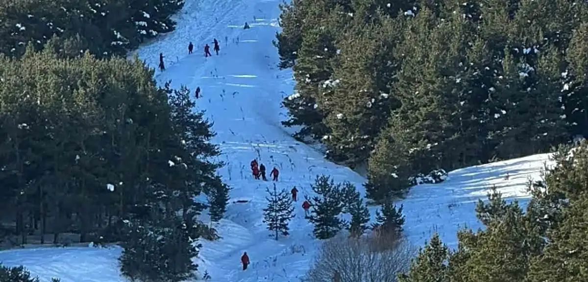 Palandöken Kayak Merkezi'nde Çığ Düştü