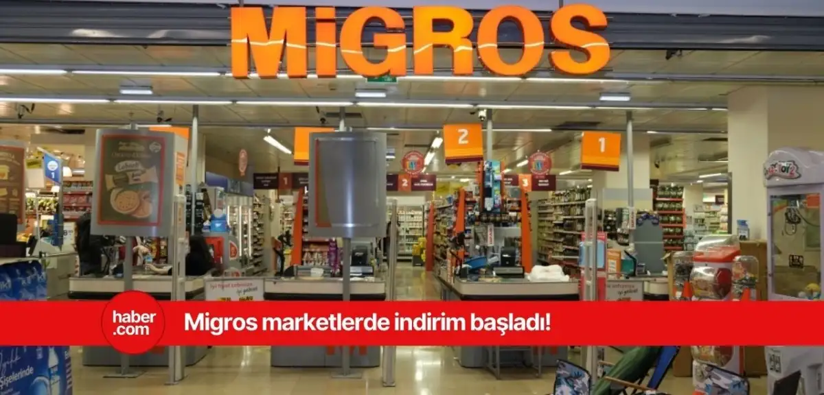 Migros marketlerde büyük indirim!