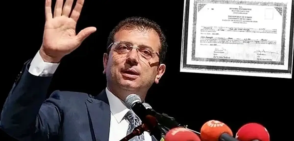 Ekrem İmamoğlu'na Diploma İptali Tebligatı