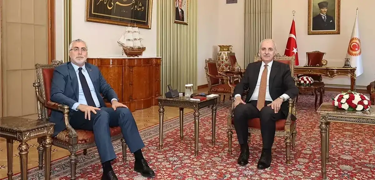 Numan Kurtulmuş, Bakan Işıkhan'ı Kabul Etti