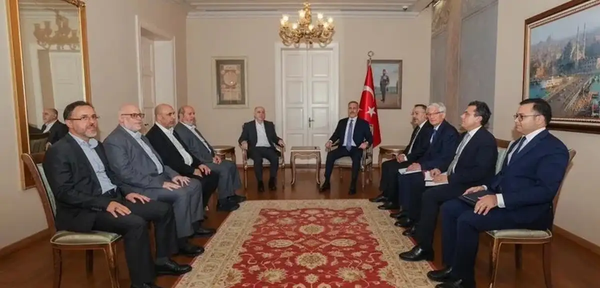 Bakan Fidan Hamas Heyetiyle Görüştü