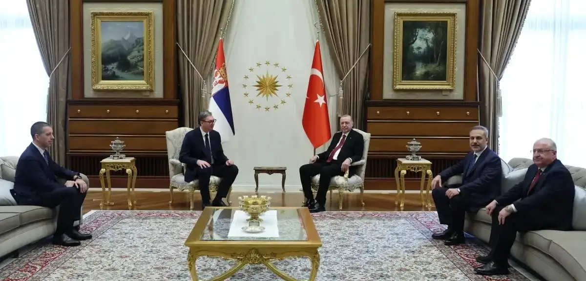 Cumhurbaşkanı Erdoğan, Sırbistan Lideri Vucic'i Karşıladı