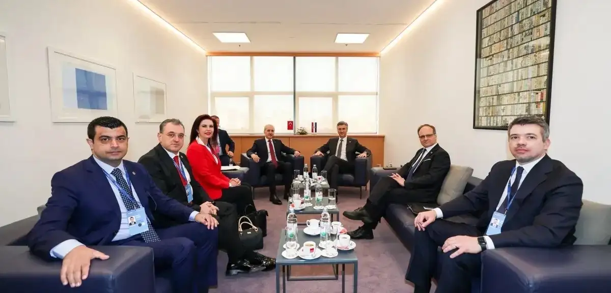 TBMM Başkanı Numan Kurtulmuş, Hırvatistan Başbakanı Plenkovic ile Buluştu