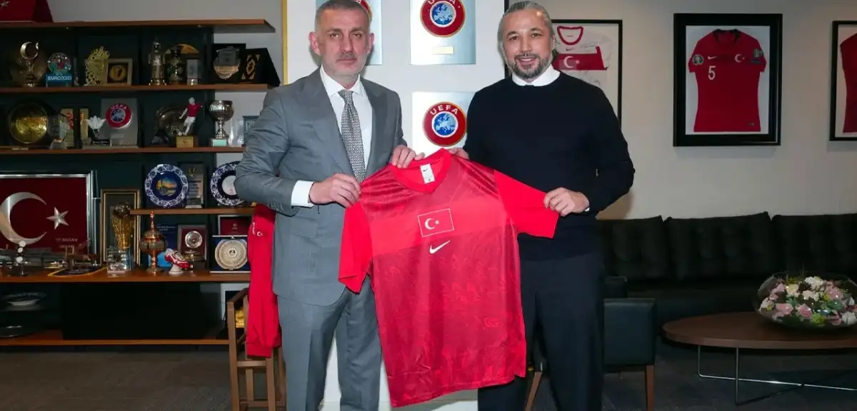 İlhan Mansız, TFF Başkanı Hacıosmanoğlu'nu Ziyaret Etti