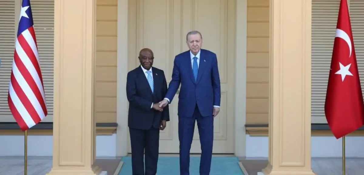 Cumhurbaşkanı Erdoğan, Liberya Cumhurbaşkanı Boakai'yi Kabul Etti