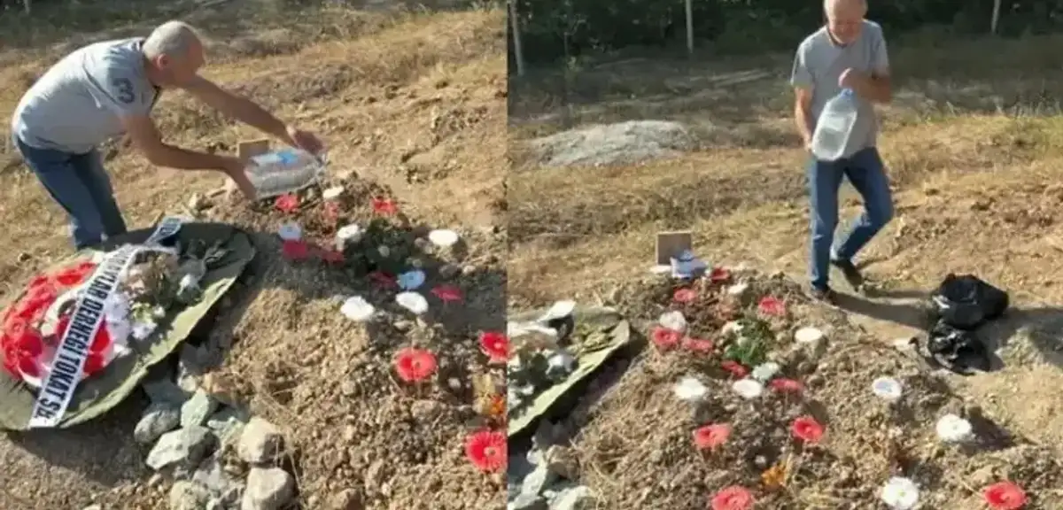 Eren Kaşıkçı'nın Mezarı Başında Duygusal Anlar