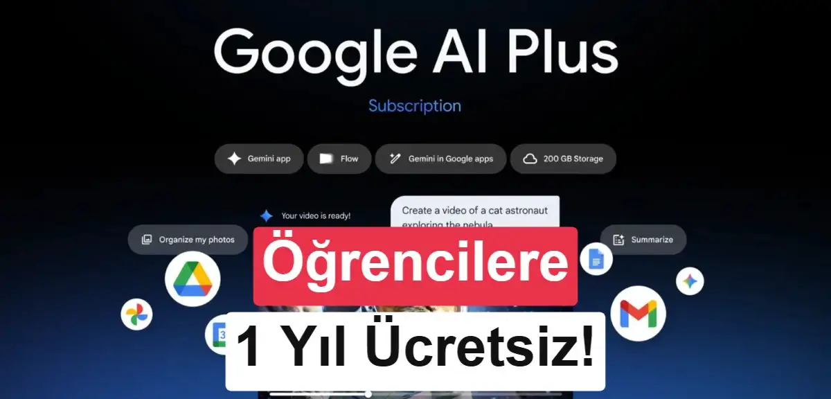 Google'dan üniversite öğrencilerine 1 yıllık ücretsiz AI Plus fırsatı