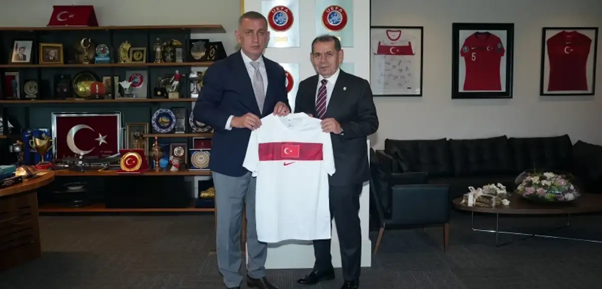 Galatasaray Başkanı Dursun Özbek’ten TFF Başkanı İbrahim Hacıosmanoğlu’na Ziyaret