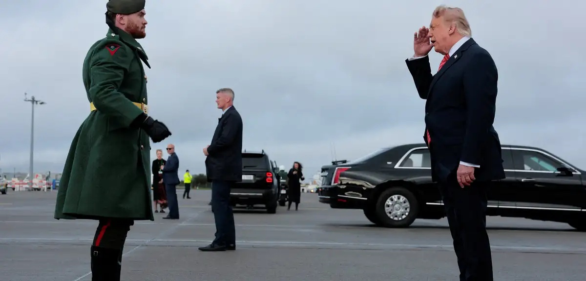 Trump 7 yıl sonra İrlanda'da. Liderlerle görüşecek, golf oynayacak