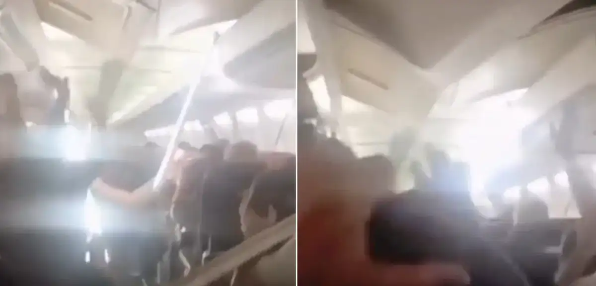 İran’da Meşhed-Kirmanşah seferinde uçağın tavanı çöktü