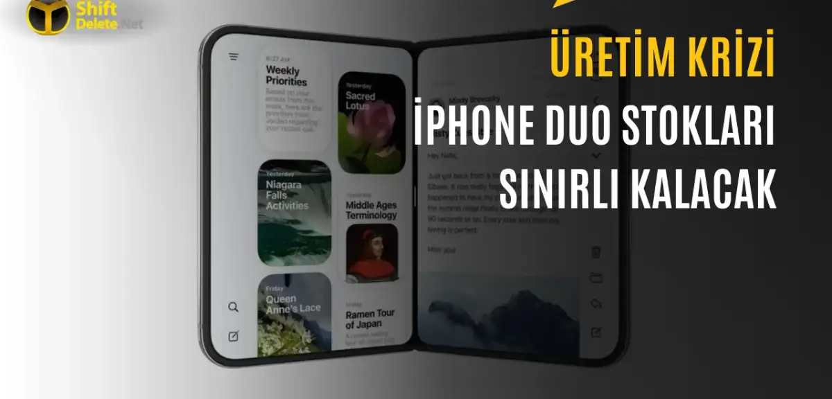Apple’ın Katlanabilir Telefonu iPhone Duo için Stok Uyarısı