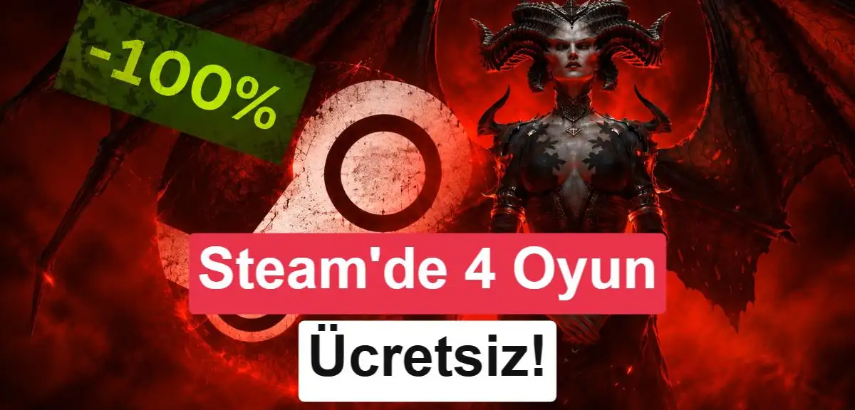 Steam'de 4 oyun ücretsiz: Diablo IV ve Sea of Thieves