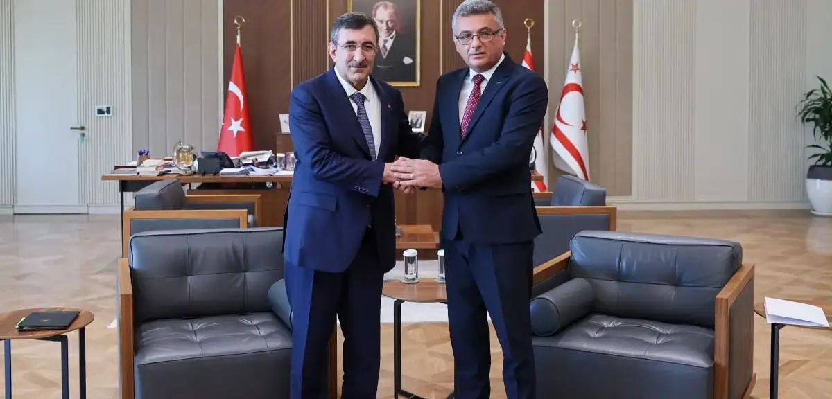 KKTC Cumhurbaşkanı Erhürman, Cevdet Yılmaz'ı Kabul Etti