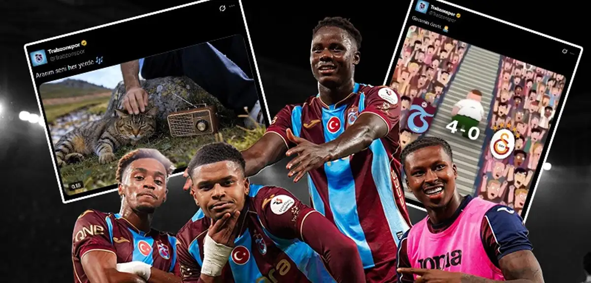 Trabzonspor 4-0 kazandı, sosyal medyada kedi ve şarkı paylaşımları