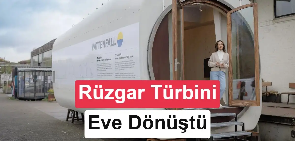 Vattenfall eski rüzgar türbinlerini küçük eve dönüştürdü