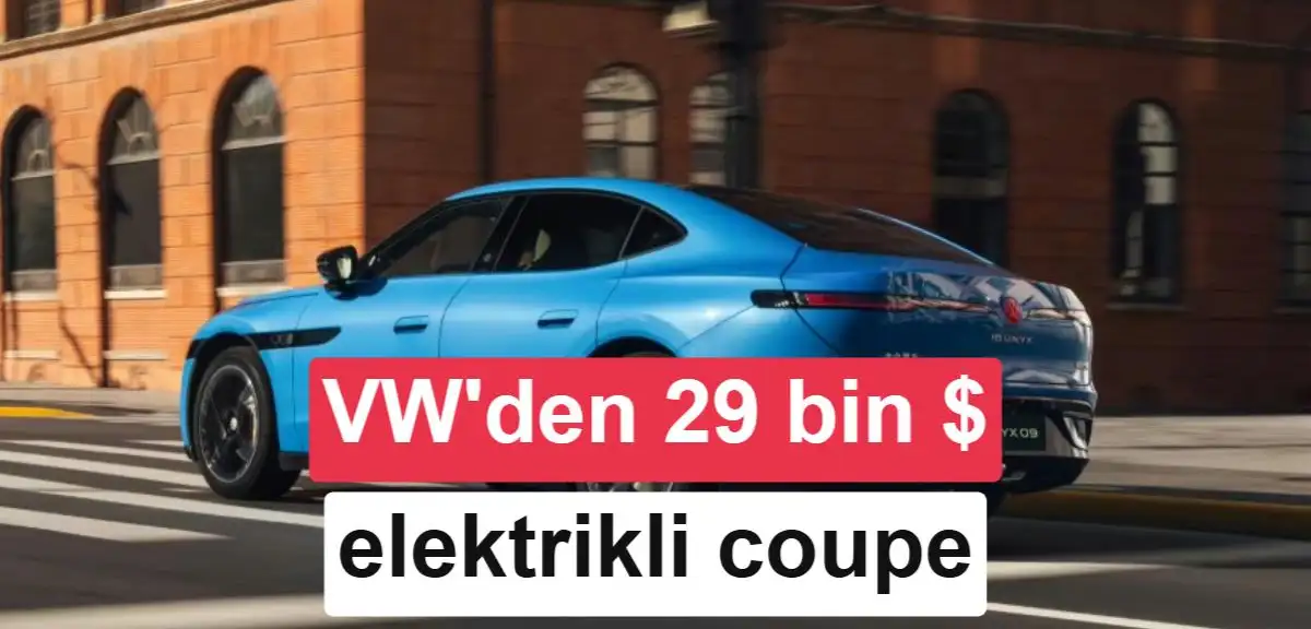 755 km menzil, 29 bin dolar fiyat: Volkswagen ID. Unyx 09 elektrikli coupe