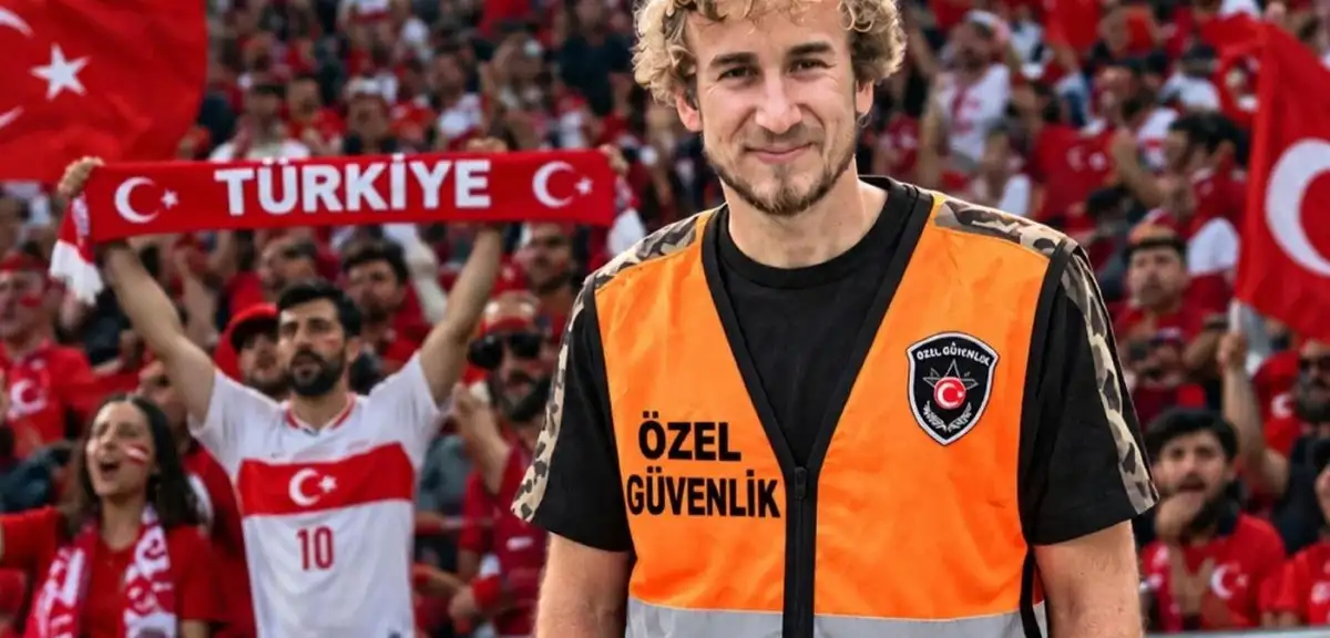 Eski Futbolcu Barış Civelek, Milli Maçta Güvenlik Görevlisi Oldu