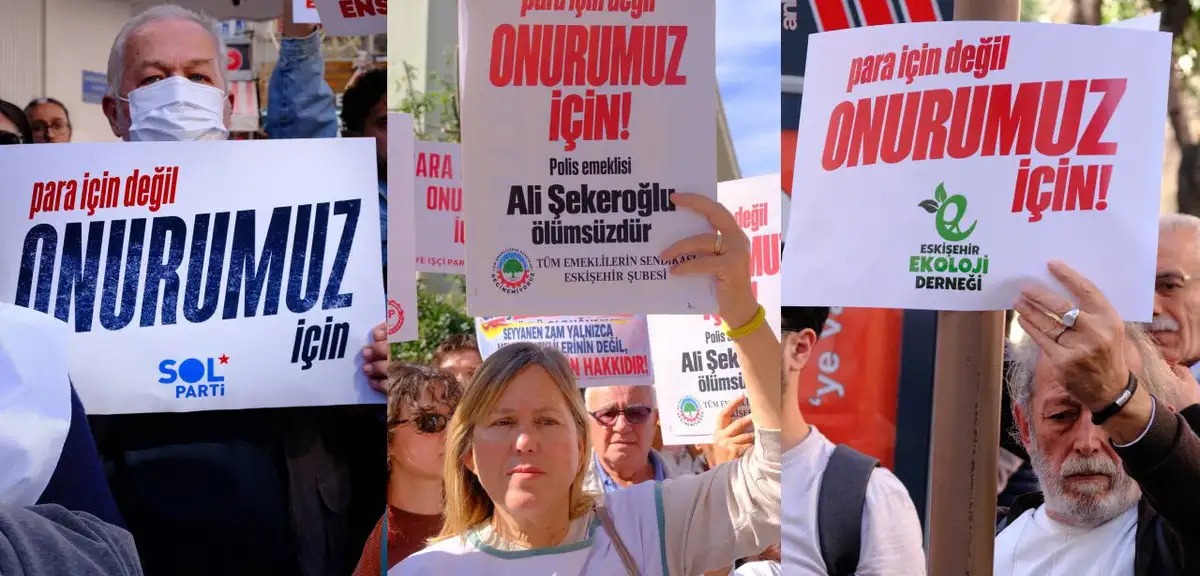 Eskişehir’de Emekliler Ali Şekeroğlu için Yürüyüş Yaptı