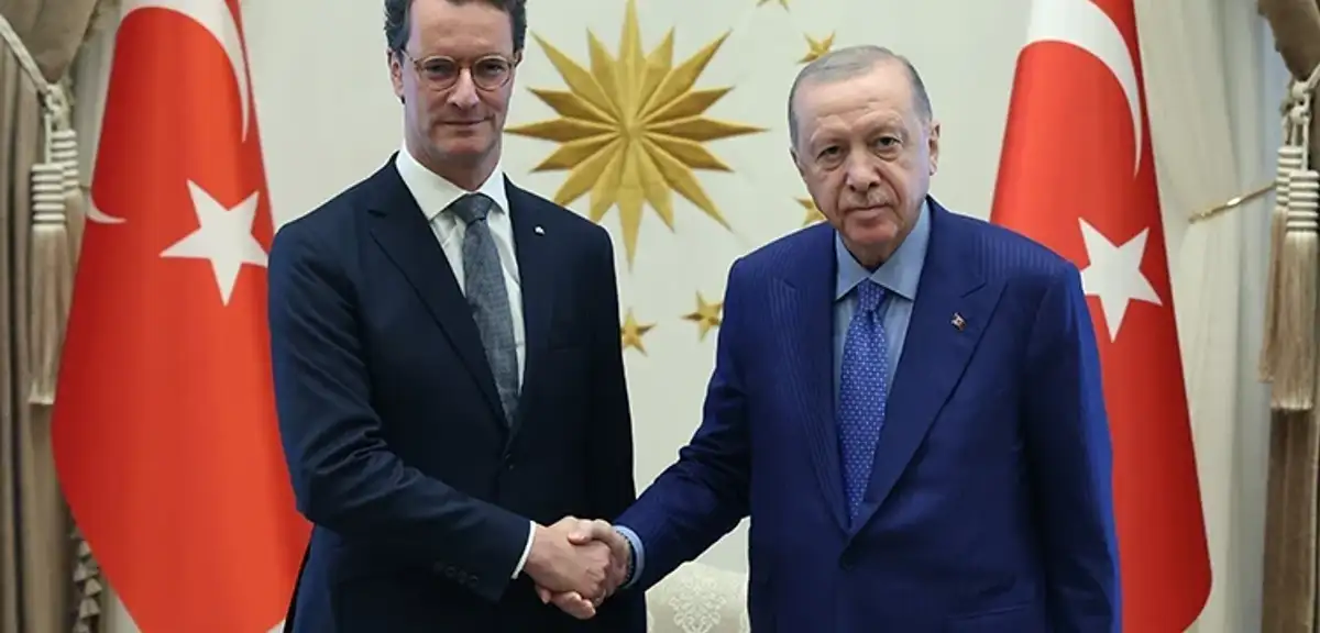 Cumhurbaşkanı  Erdoğan, Kuzey Ren-Vestfalya Başbakanı Wüst'ü Kabul Etti