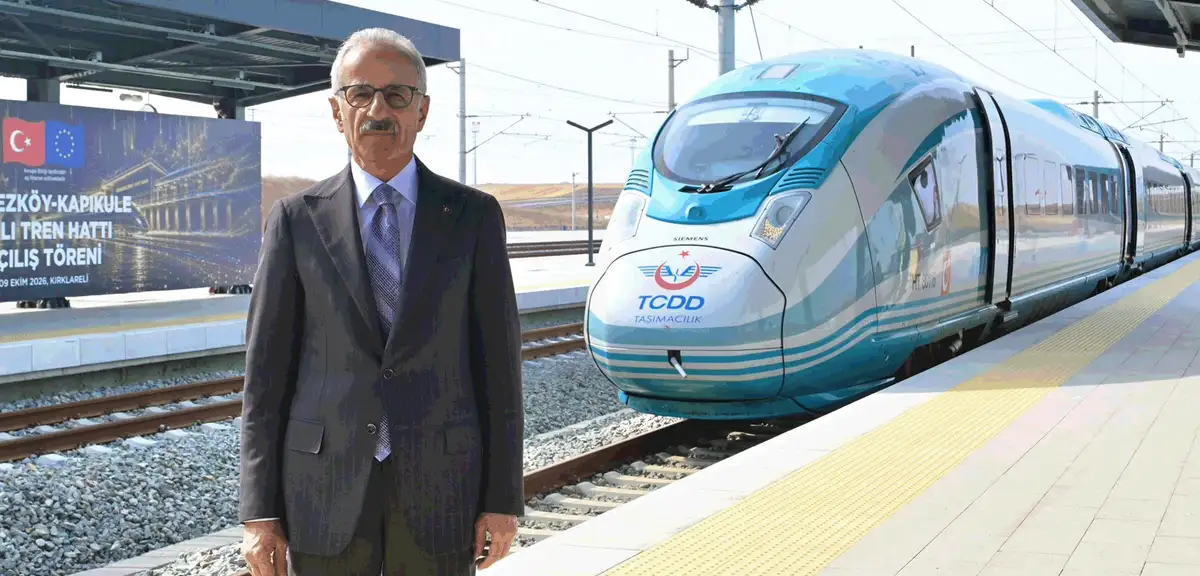 Çerkezköy-Kapıkule Hızlı Tren Hattı Yarın Açılıyor