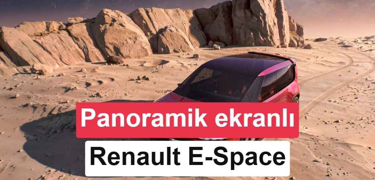 Renault'ya panoramik ekran geliyor: E-Space konsepti tanıtıldı