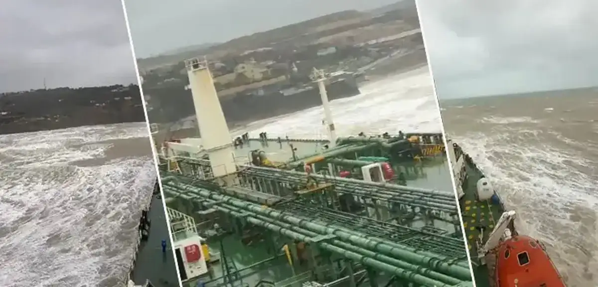 Sarıyer Açıklarında Tanker Karaya Oturdu