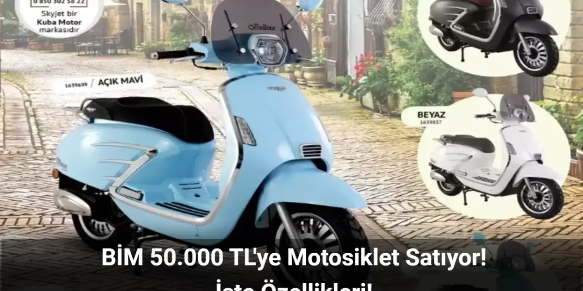 BİM 50.000 TL'ye Motosiklet Satıyor: 125 cc Motosiklet Katalogda Boy Gösterdi