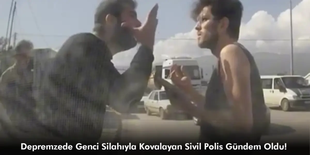Hatay’da Sivil Polis Kendisine Yol Vermeyen Depremzedeyi Silah Çekip Kovaladı