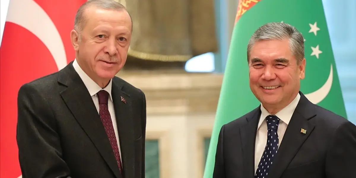 Cumhurbaşkanı Erdoğan ile Türkmenistan Milli Lideri Berdimuhammedov Görüştü