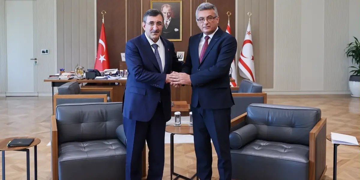 KKTC Cumhurbaşkanı Erhürman, Cevdet Yılmaz'ı Kabul Etti