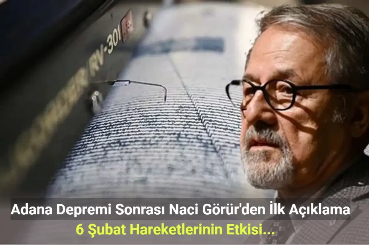 Adana Depremi Sonrası Naci Görür’den İlk Açıklama