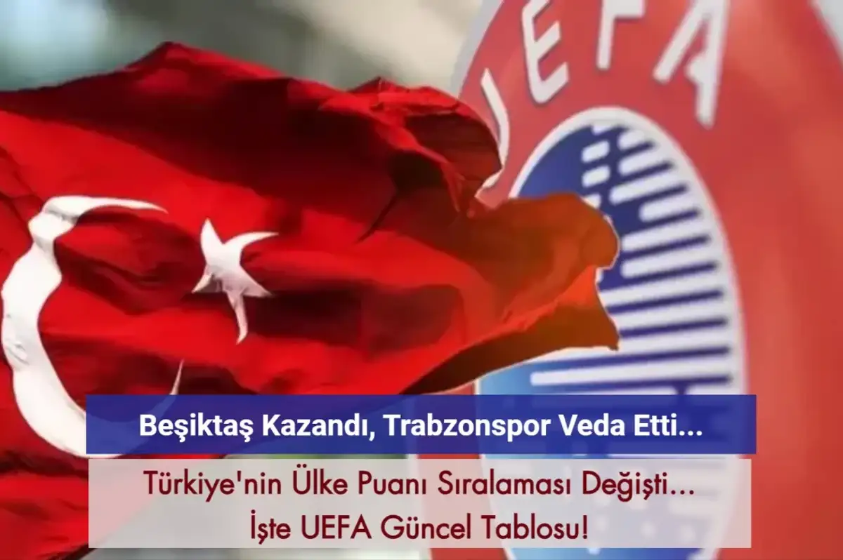 Beşiktaş Kazandı, Trabzonspor Veda Etti! Ülke Puanı Sıralaması Güncellendi