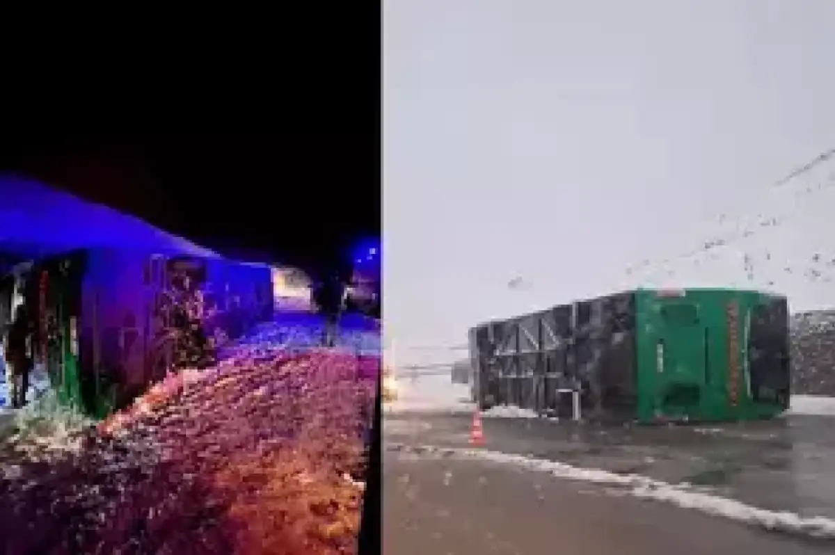 Bingöl'de Yolcu Otobüsü Devrildi! Ölü ve Yaralılar Var!