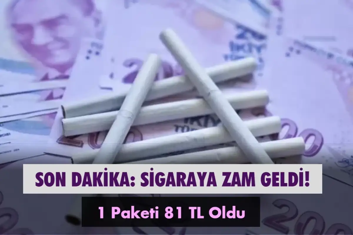 Bu Zam Sigarayı Bıraktırır: 1 Paketi 81 Lira Oldu