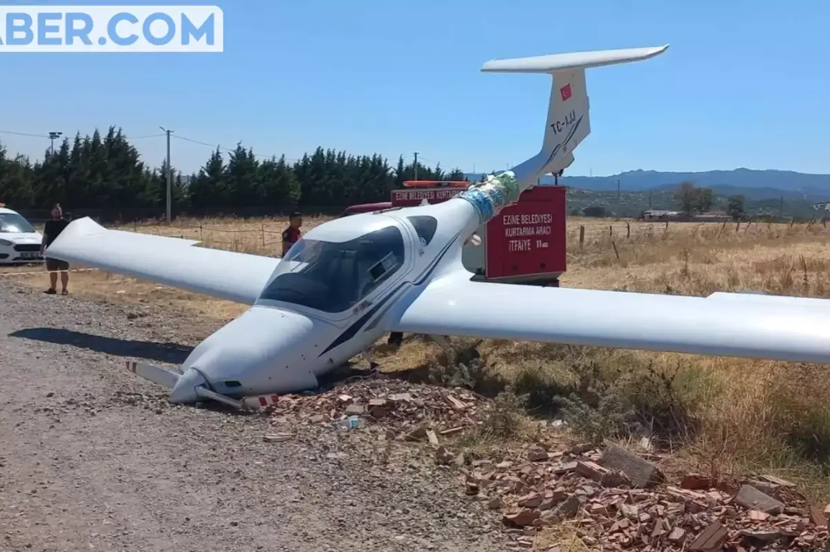 Çanakkale’de Eğitim Uçağı Acil İniş Yaptı: 2 Yaralı