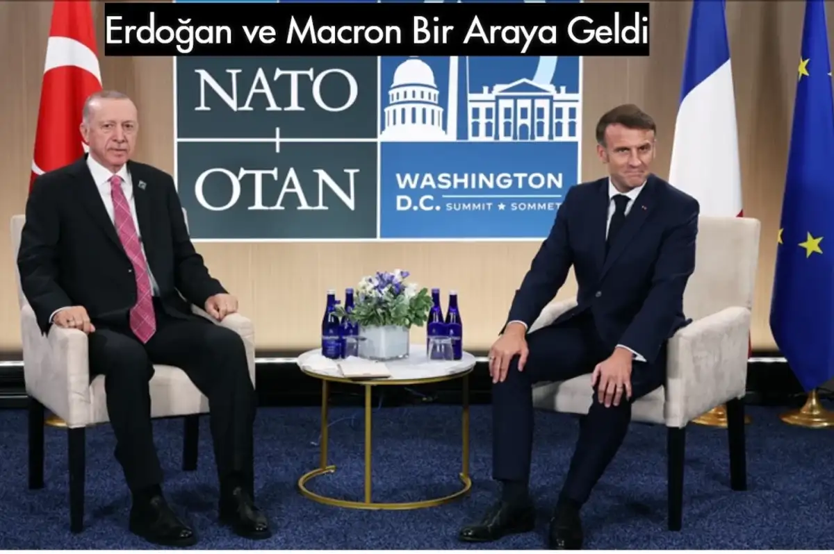 Cumhurbaşkanı Erdoğan ile Macron ABD'de Bir Araya Geldi
