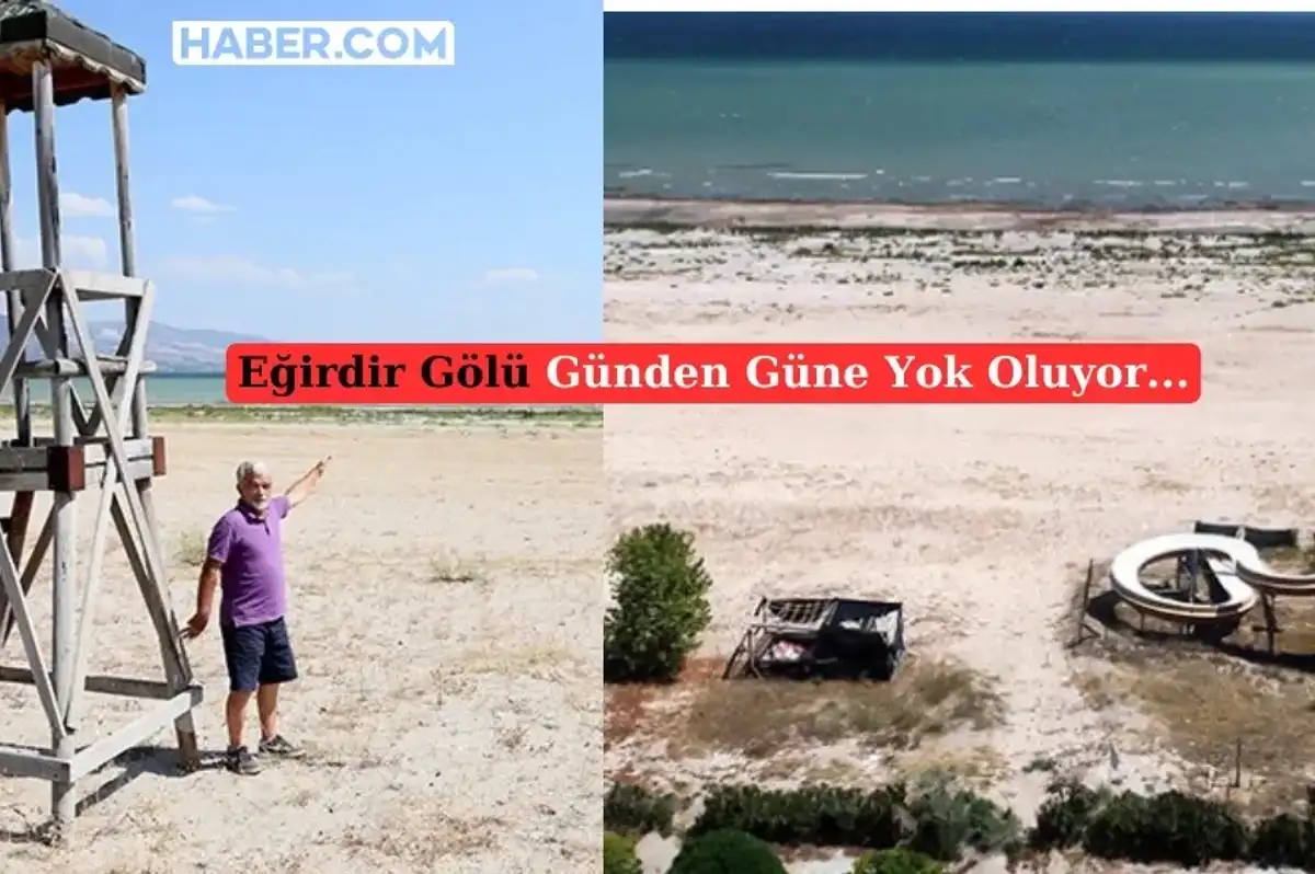 Eğirdir Gölü'nün Dramı Üzüyor! 74 Yılda 12,8 Metre Su Kaybetti...