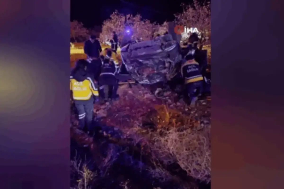Gaziantep’te otomobil takla attı: 3 ölü, 2 yaralı!