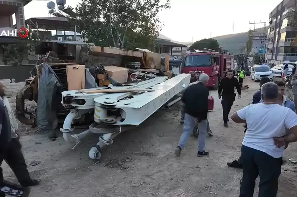 Hatay’da Freni Patlayan Beton Mikseri Dehşet Saçtı! 4 Yaralı