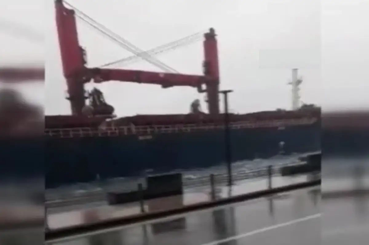 İstanbul Boğazı'nda Akıntıya Kapılan Gemi Kıyıya Çarpmaktan Son Anda Kurtuldu