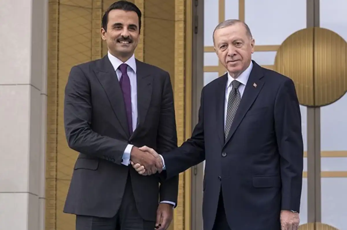 Katar Emiri Ankara'da: Cumhurbaşkanı Erdoğan, El Sani'yi Beştepe'de Kabul Etti