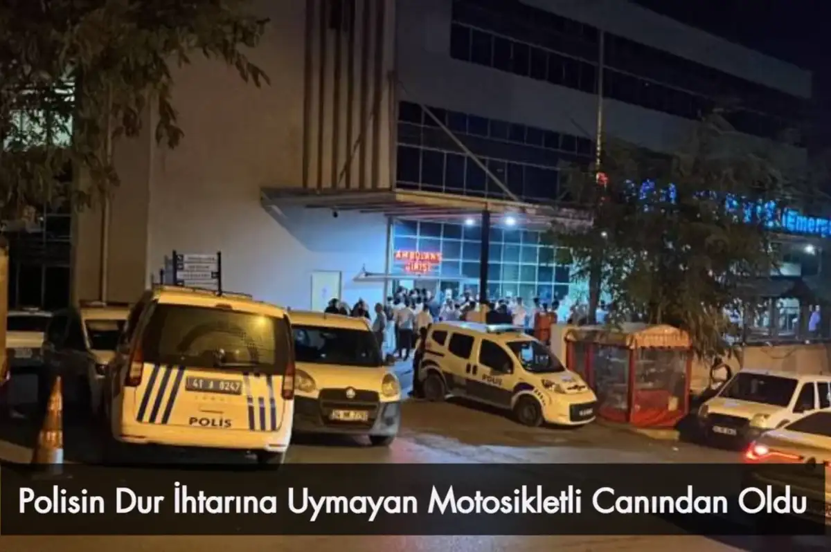 Kocaeli'de Polisin Dur İhtarına Uymayan Motosikletli Canından Oldu