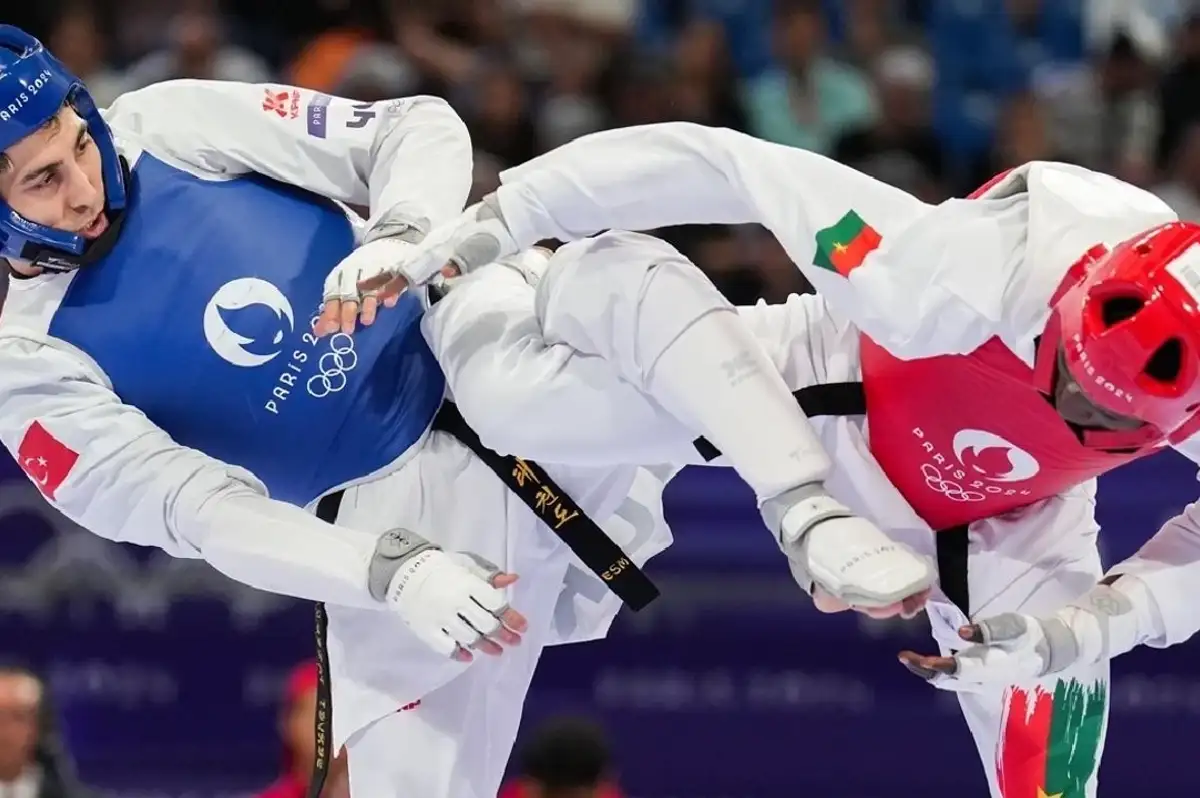 Milli Tekvandocu Hakan Reçber Paris 2024'te Çeyrek Finale Yükseldi