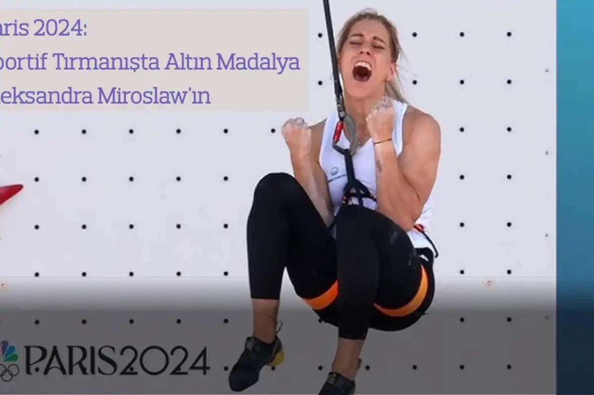 Paris 2024: Sportif Tırmanışta Altın Madalya Aleksandra Miroslaw'ın!